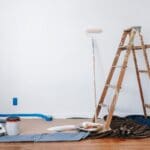 residential painting equipment setup