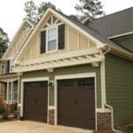 Green paint after residential painting in Carmel, IN