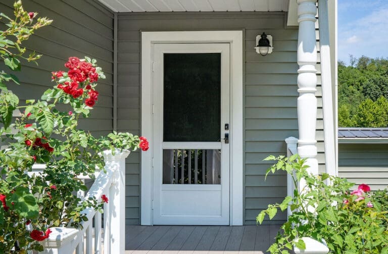 White ProVia storm door