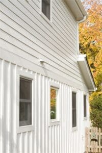 White James Hardie siding in Indianapolis