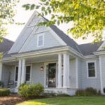 Light Gray James Hardie Fiber Cement shingle siding in Indianapolis