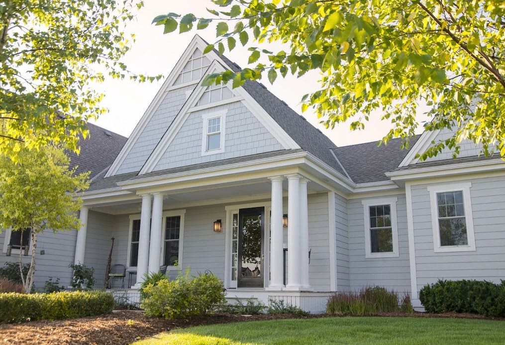 Light Gray James Hardie Fiber Cement siding in Indianapolis