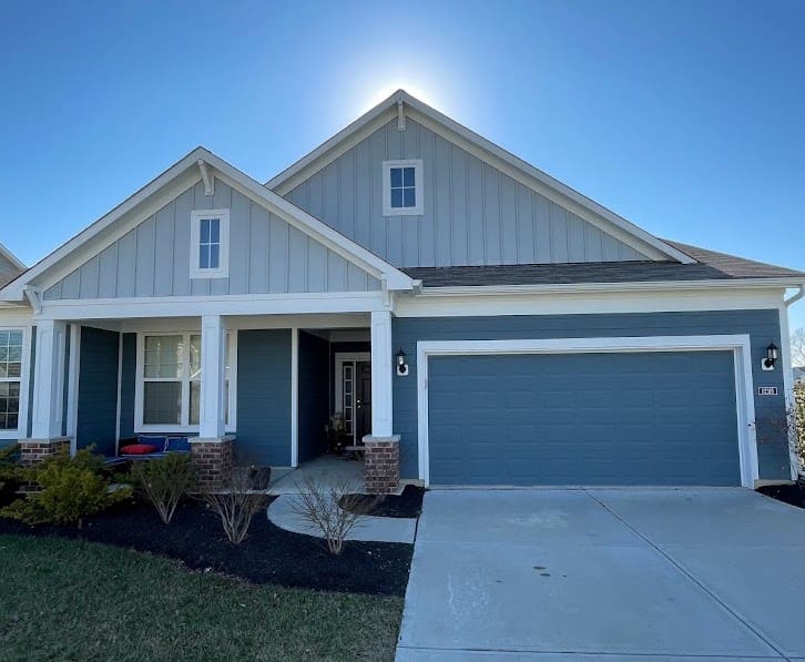 Home in Fishers, Indiana after siding repair and replacement services