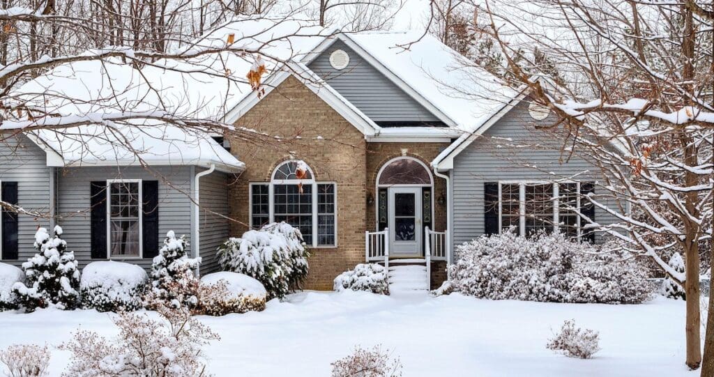 roof covered in snow