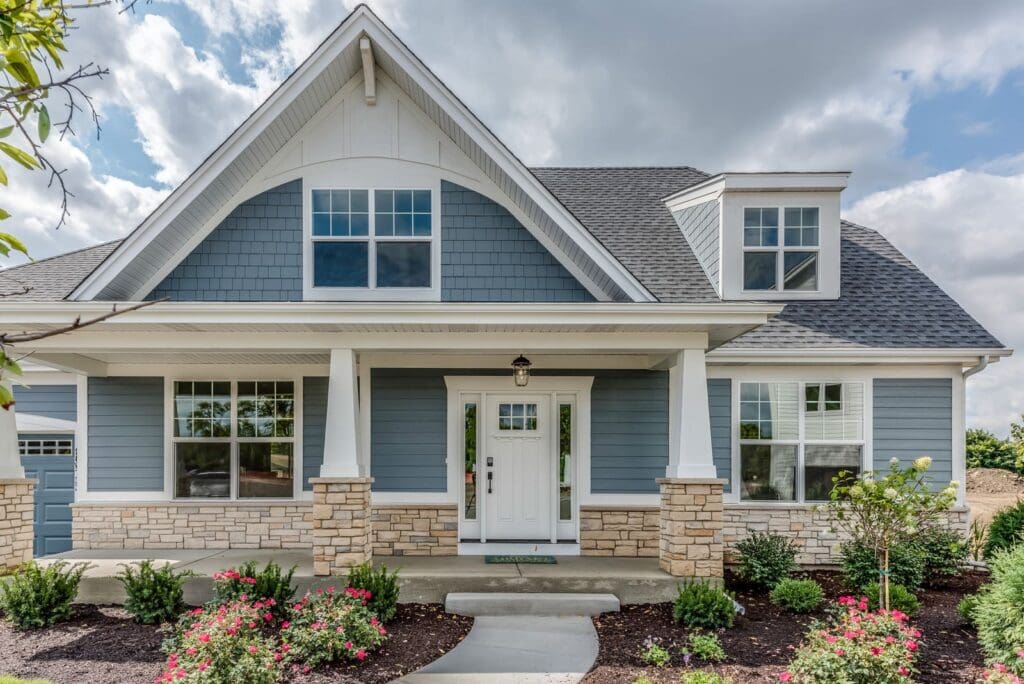 Home in Brownsburg, IN, with new siding