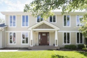 Brand new James Hardie siding.