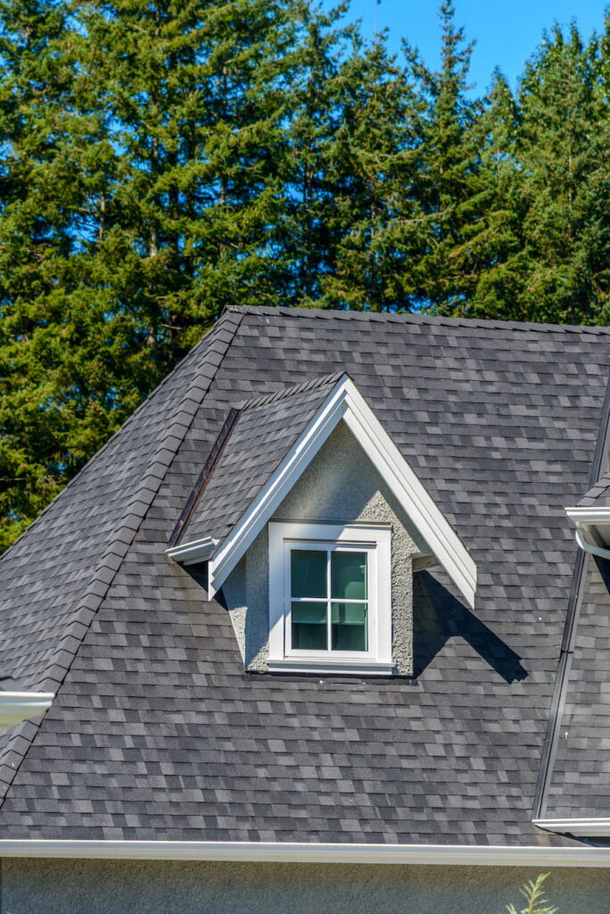 A Perfect Neighborhood. Houses In Suburb At Summer In The North America. Top Of A Luxury House With